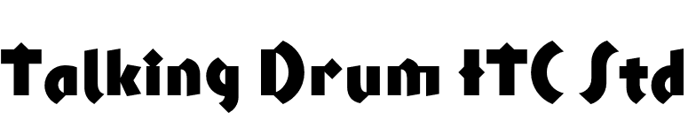 Talking Drum ITC Std font preview