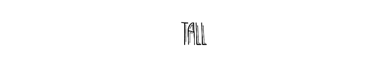 tall font preview