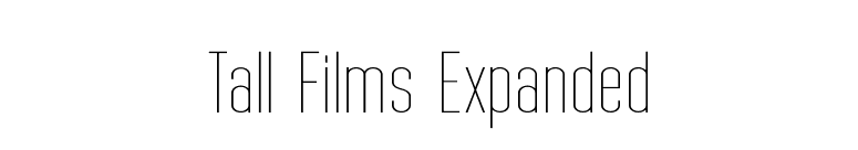 Tall Films Expanded font preview