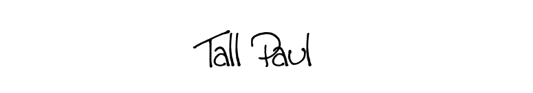 Tall Paul font preview