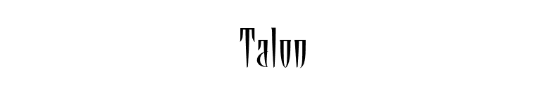 Talon font preview