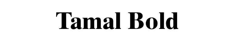 Tamal Bold font preview