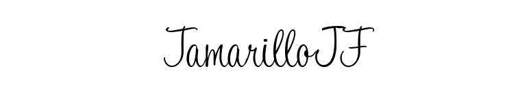 TamarilloJF font preview