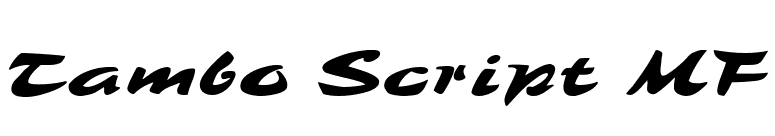 Tambo Script MF font preview