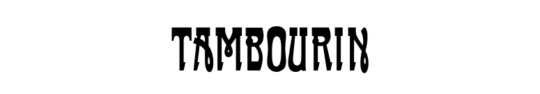 Tambourin font preview