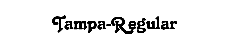 Tampa-Regular font preview