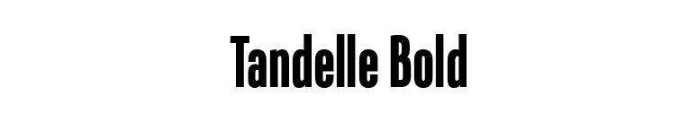 Tandelle Bold font preview