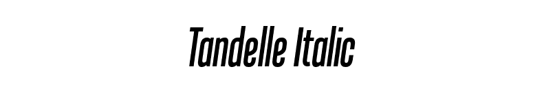 Tandelle Italic font preview