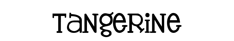 Tangerine font preview