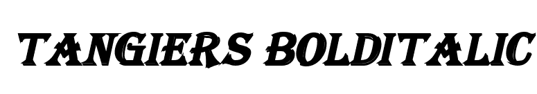 Tangiers BoldItalic font preview
