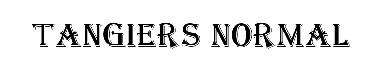 Tangiers Normal font preview