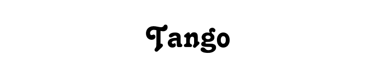 Tango font preview