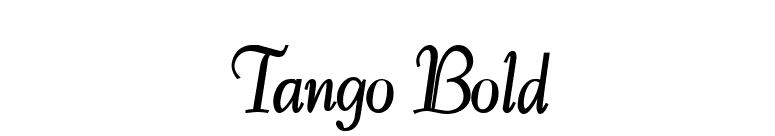 Tango Bold font preview