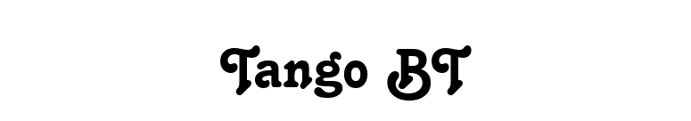 Tango BT font preview