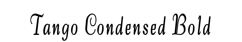 Tango Condensed Bold font preview
