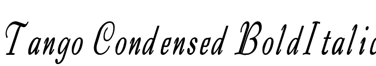 Tango Condensed BoldItalic font preview