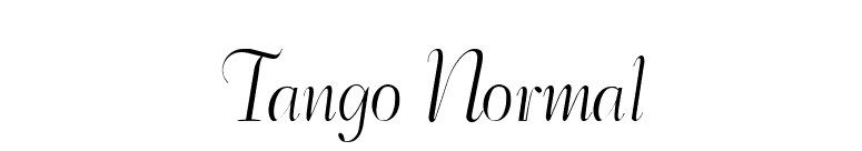 Tango Normal font preview