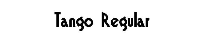 Tango Regular font preview