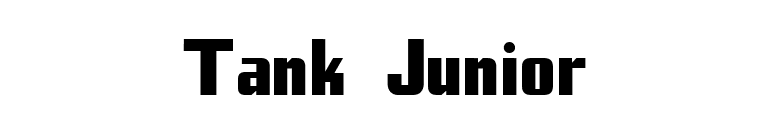 Tank Junior font preview