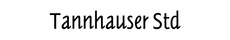 Tannhauser Std font preview