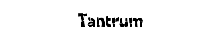 Tantrum font preview