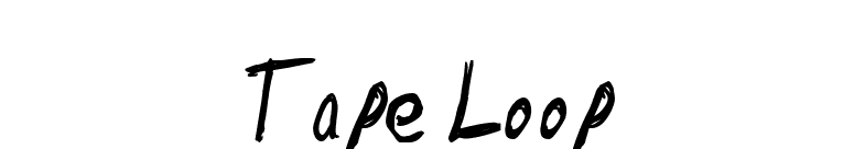 Tape Loop font preview
