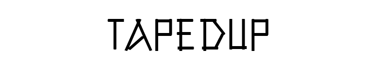 TapedUp font preview