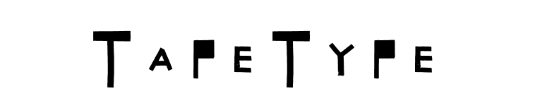 TapeType font preview