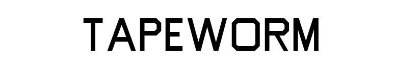 Tapeworm font preview