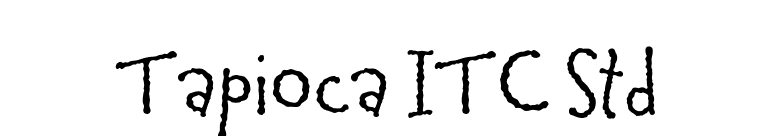 Tapioca ITC Std font preview
