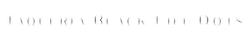 Taqueria Black Fill Dots font preview
