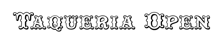 Taqueria Open font preview