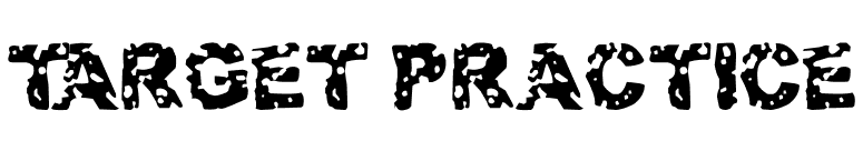 Target Practice font preview