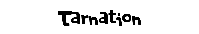 Tarnation font preview