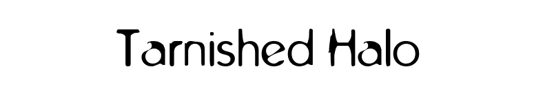 Tarnished Halo font preview