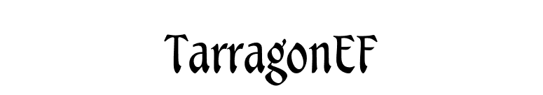 TarragonEF font preview