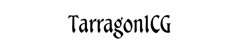 TarragonICG font preview