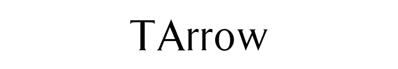 TArrow font preview