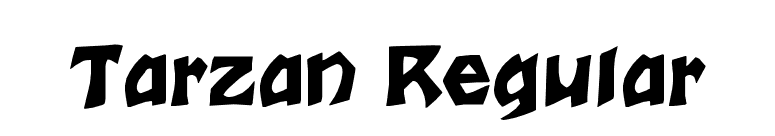 Tarzan Regular font preview