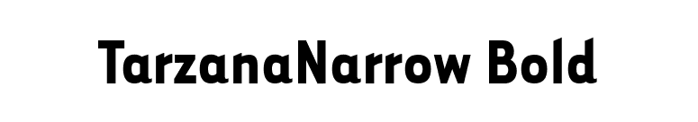 TarzanaNarrow Bold font preview