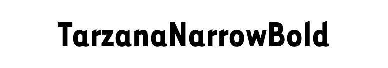 TarzanaNarrowBold font preview