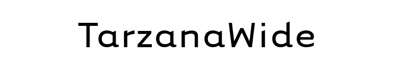 TarzanaWide font preview