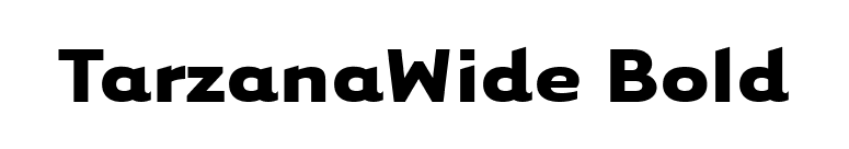 TarzanaWide Bold font preview