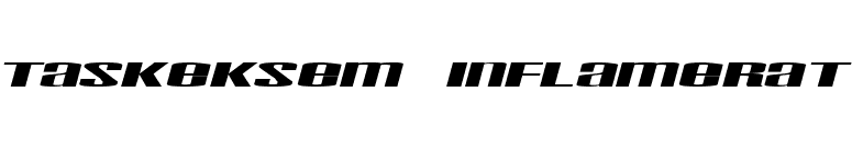 Taskeksem inflamerat font preview