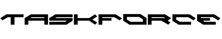 Taskforce font preview