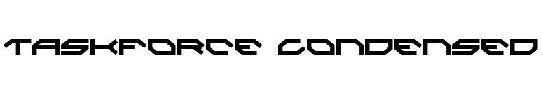 Taskforce Condensed font preview