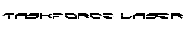 Taskforce Laser font preview