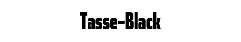 Tasse-Black font preview