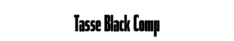 Tasse Black Comp font preview
