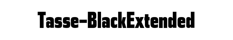 Tasse-BlackExtended font preview